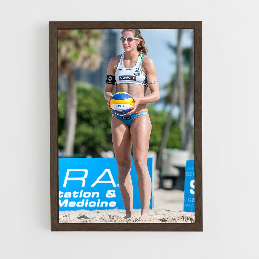 ap-fivb beach volleyball world tour-3 cadre Bois foncé