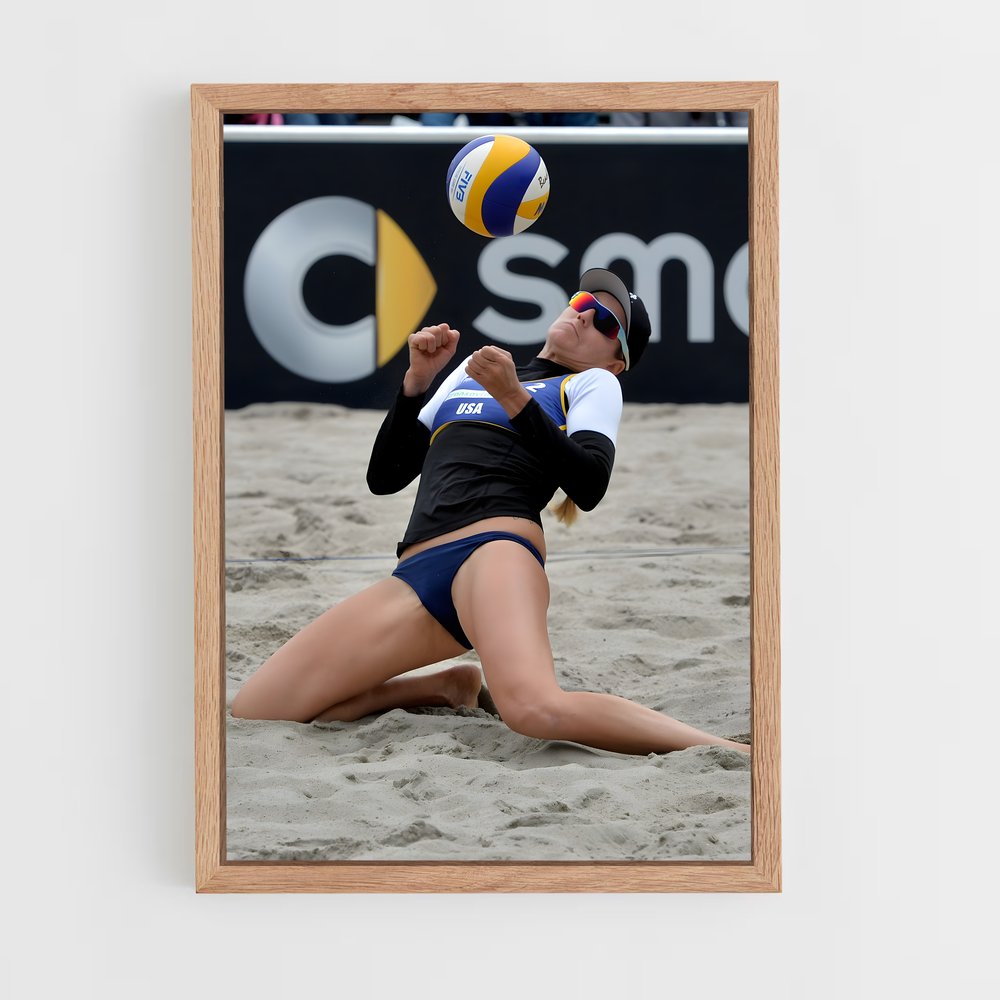 ap-fivb beach volleyball world tour-5 cadre Bois clair