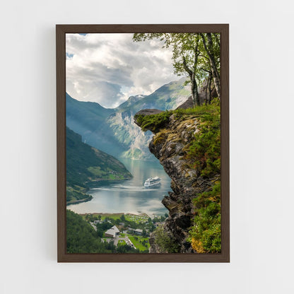 ap-fjord-4 cadre Bois foncé