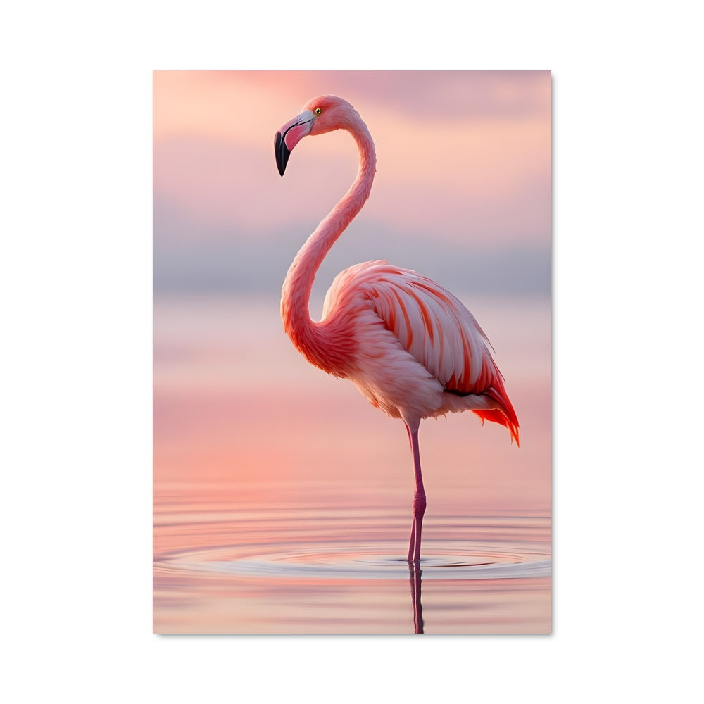 Poster Flamant Majestueux