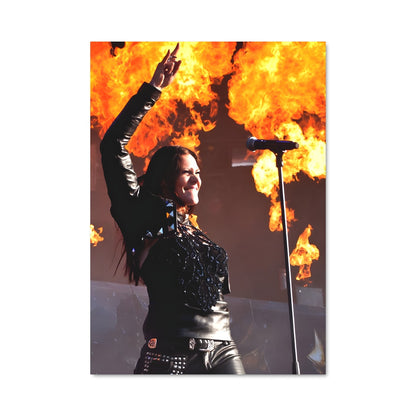 Poster Flames & Leather