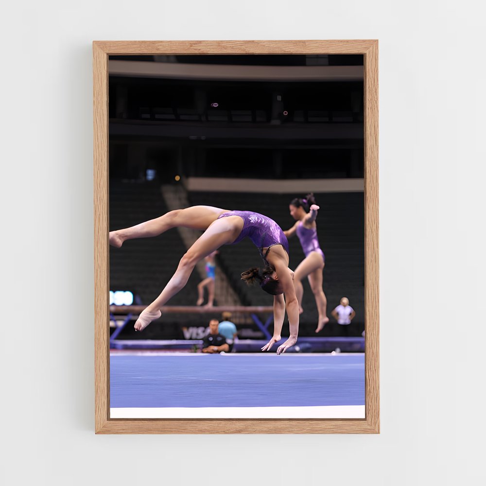 ap-floor exercise gymnastics-1 cadre Bois clair