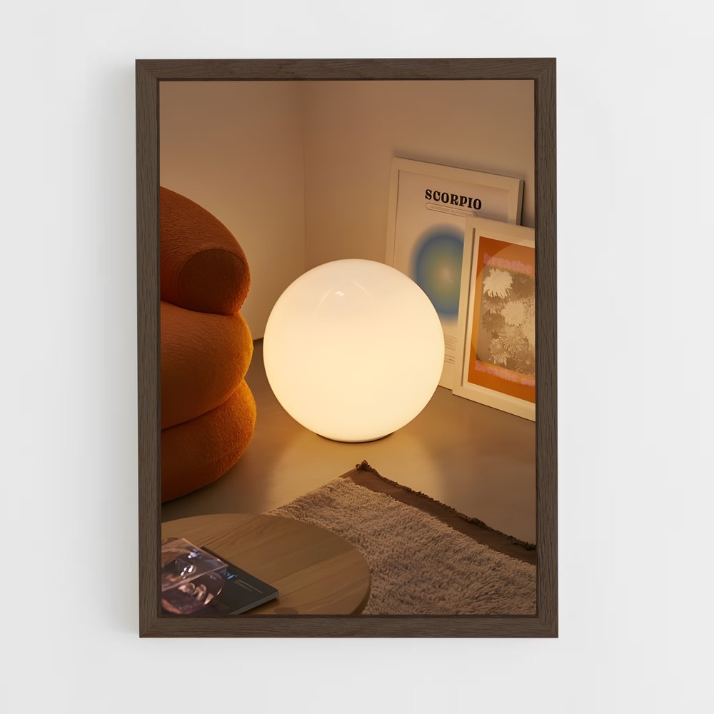 ap-floor lamp-1 cadre Bois foncé
