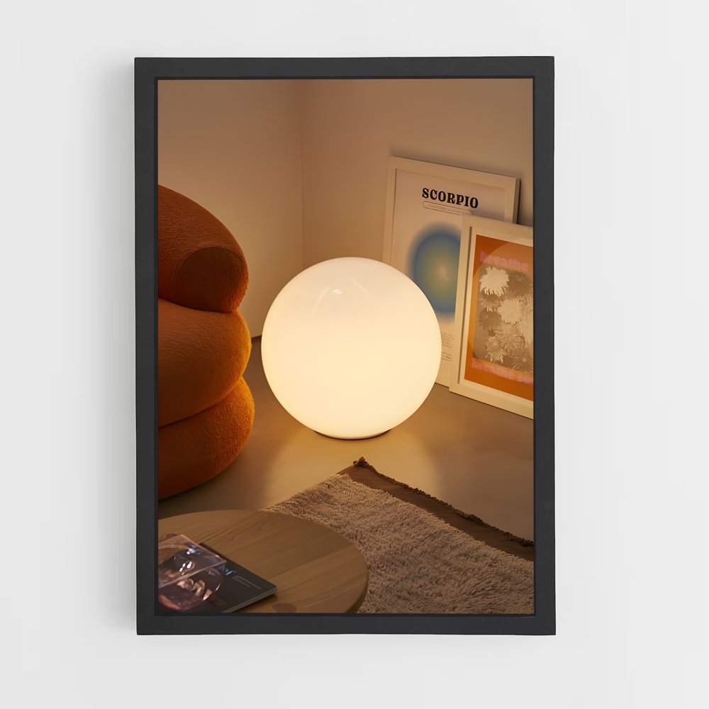 ap-floor lamp-1 cadre Noir