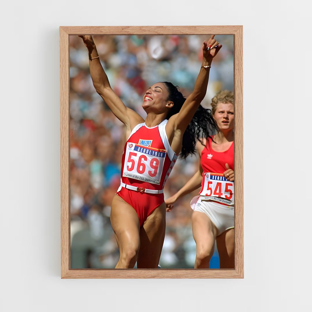 ap-florence griffith-joyner-5 cadre Bois clair
