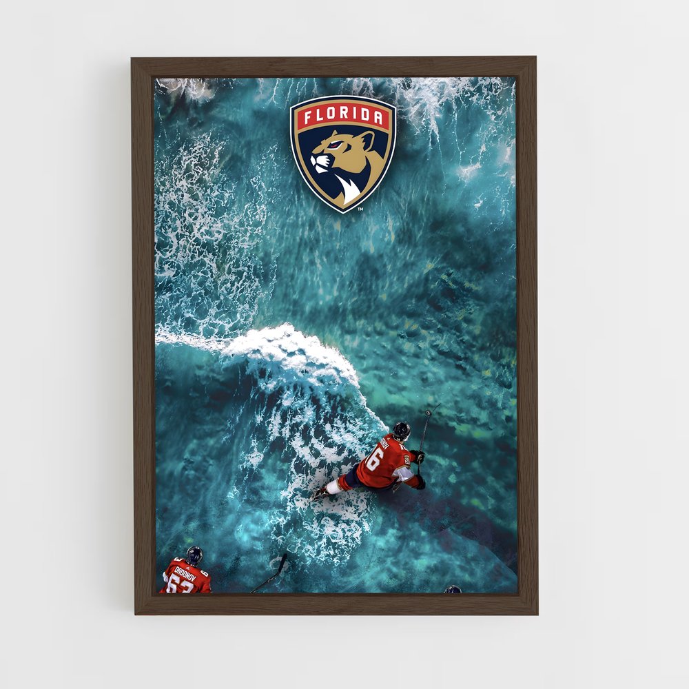 ap-florida panthers-3 cadre Bois foncé