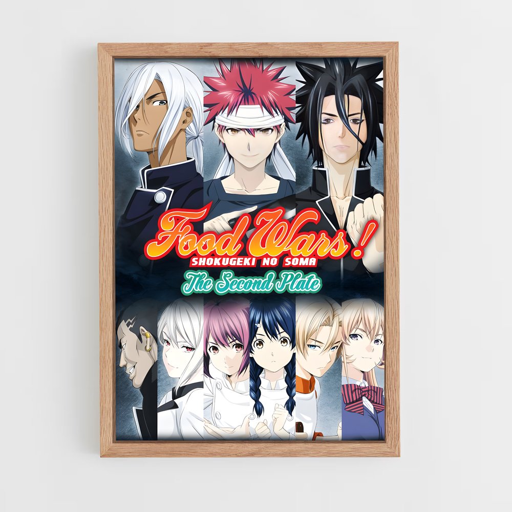 ap-food wars-4 cadre Bois clair