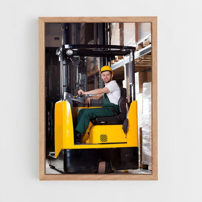 ap-forklift operator-5 cadre Bois clair
