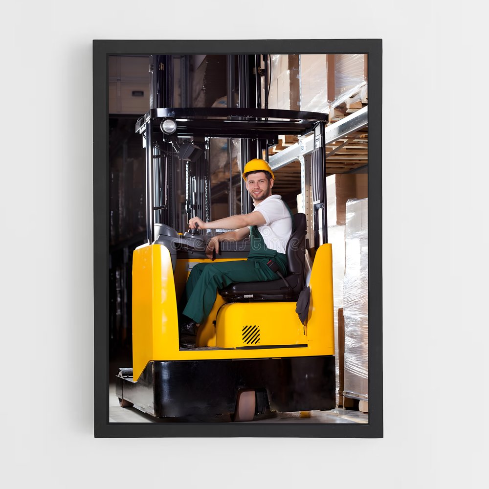 ap-forklift operator-5 cadre Noir