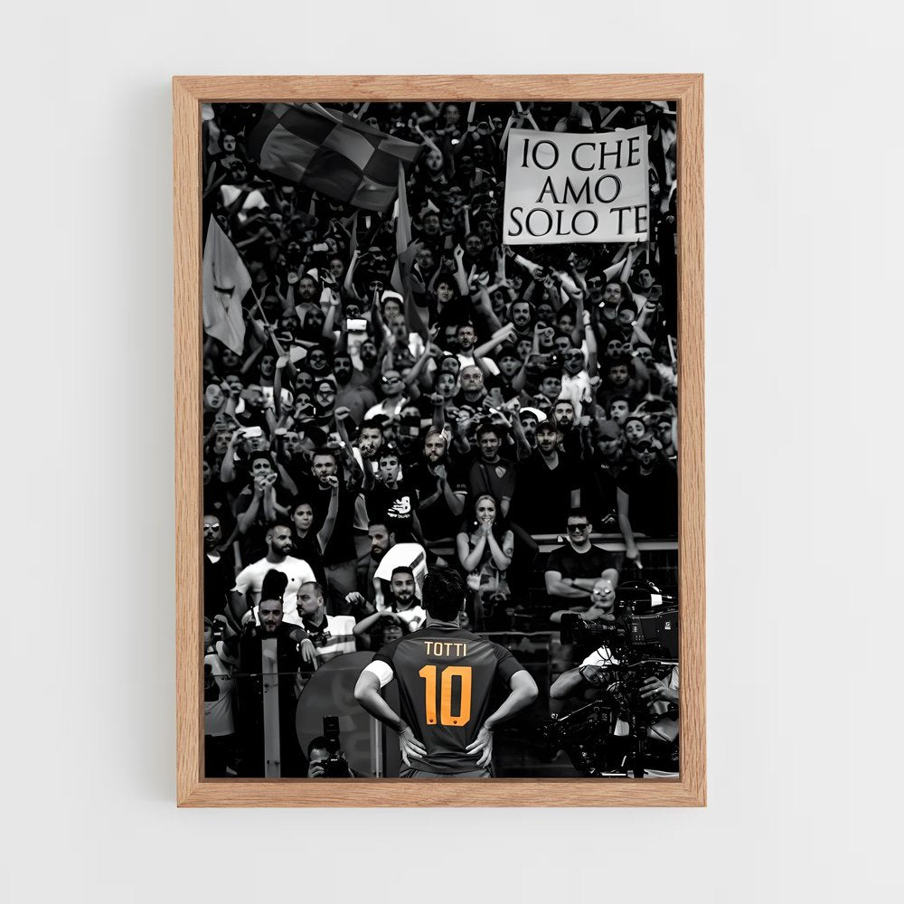 ap-francesco totti-6 cadre Bois clair