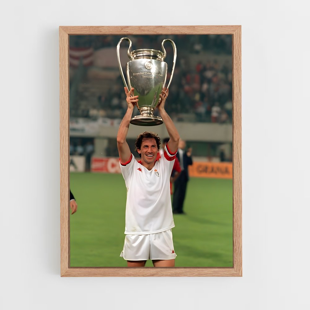 ap-franco baresi-7 cadre Bois clair