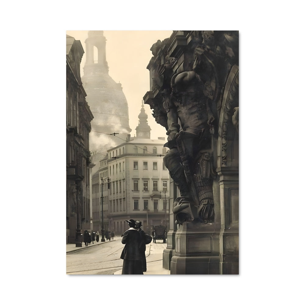 Poster Promenade à Dresde