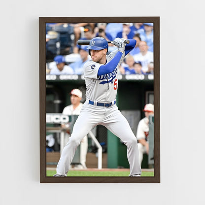 ap-freddie freeman-5 cadre Bois foncé