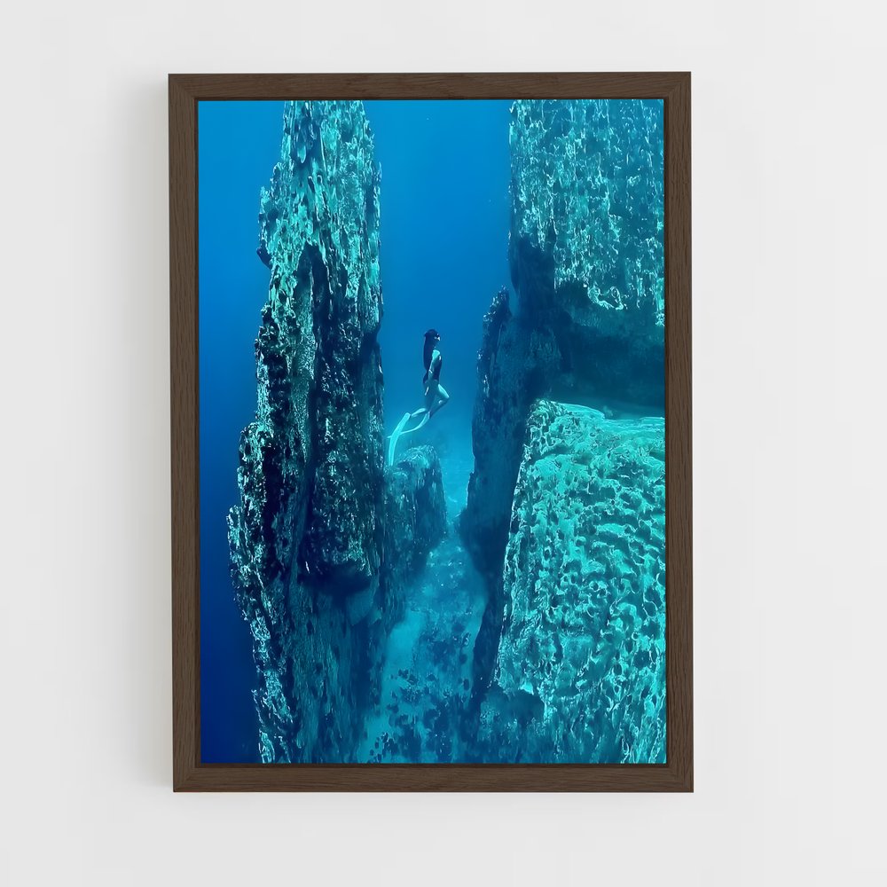 ap-free diving-2 cadre Bois foncé