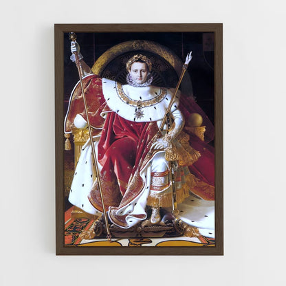 ap-french empire-3 cadre Bois foncé