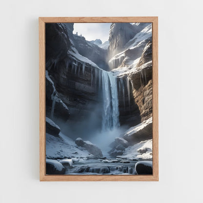 ap-frozen waterfall-8 cadre Bois clair