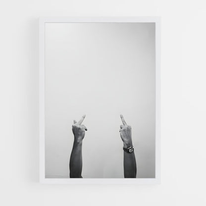 ap-fuck you gesture-3 cadre Blanc