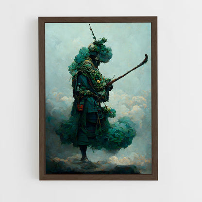 ap-fujin-3 cadre Bois foncé