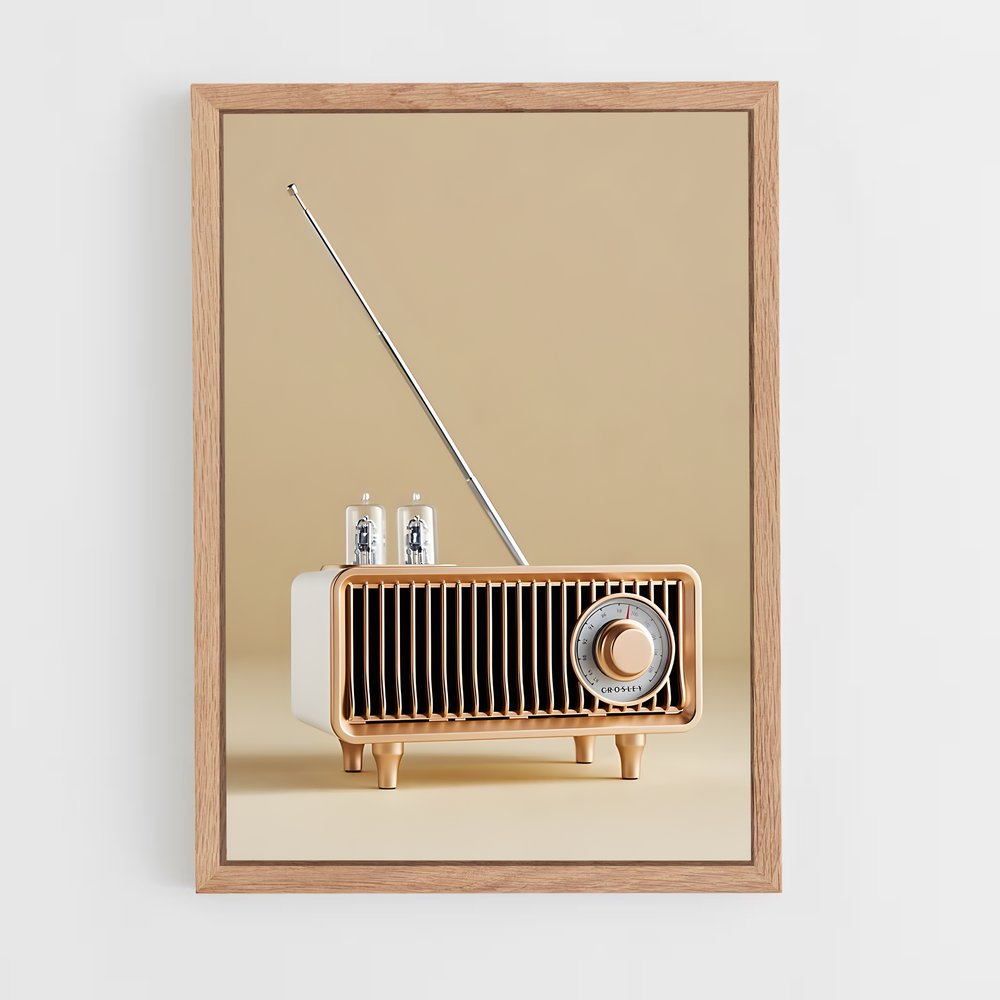 ap-fun radio-5 cadre Bois clair