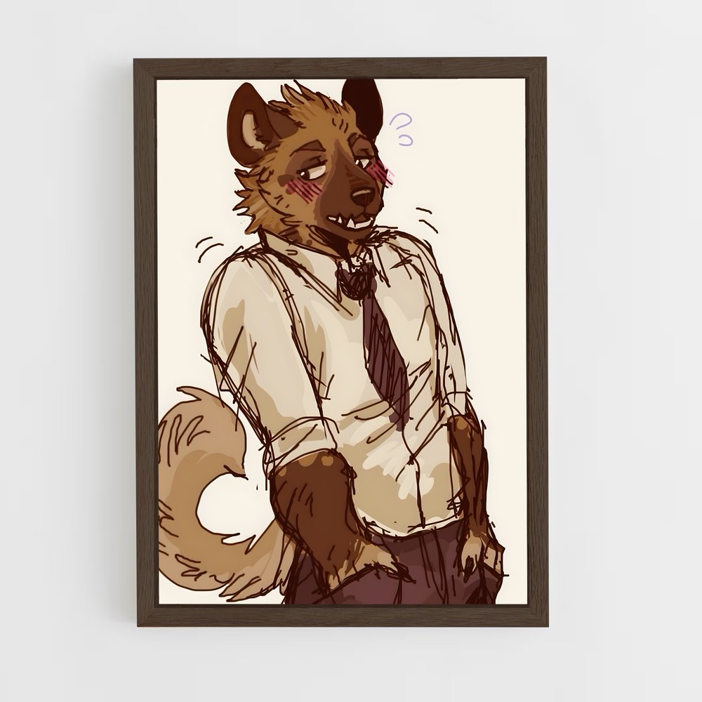 ap-furry fanart-1 cadre Bois foncé