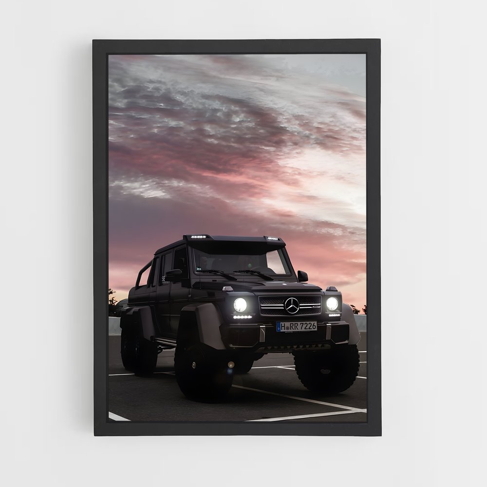 ap-g63 amg 6x6-2 cadre Noir