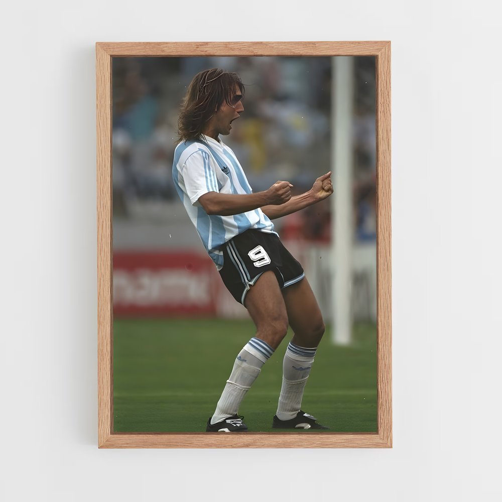 ap-gabriel batistuta-7 cadre Bois clair