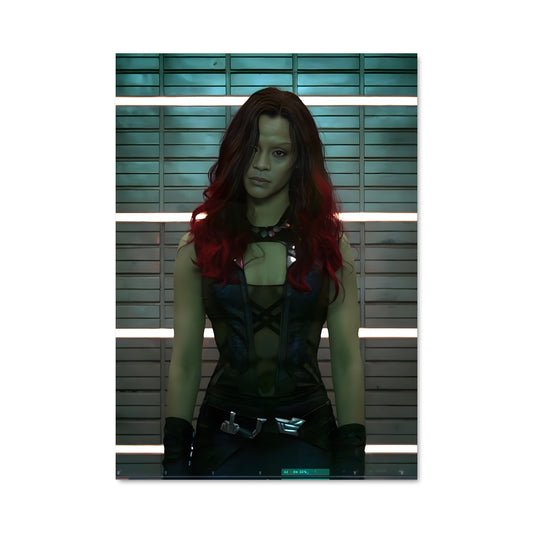 Poster Gamora en Rouge