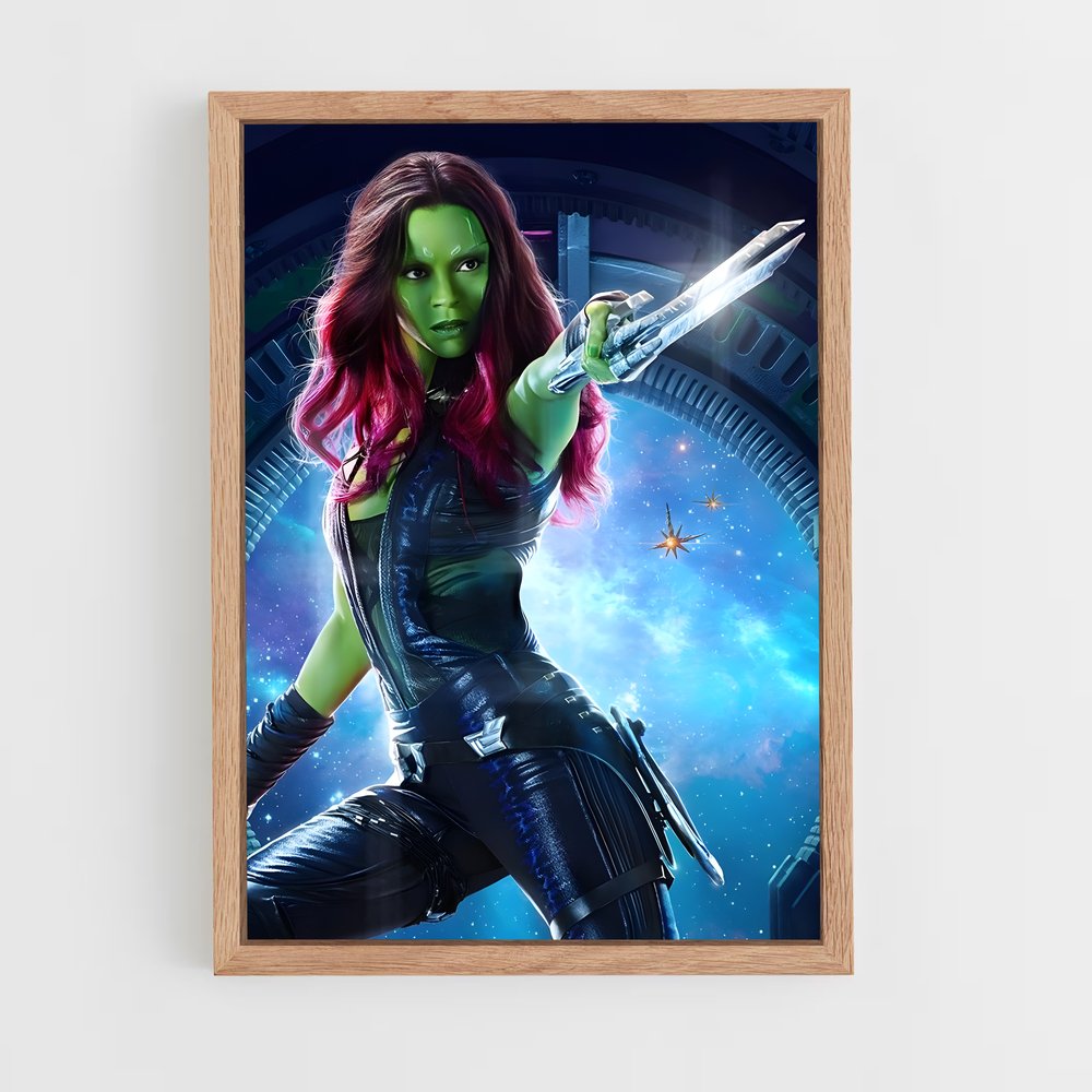ap-gamora guardians-1 cadre Bois clair