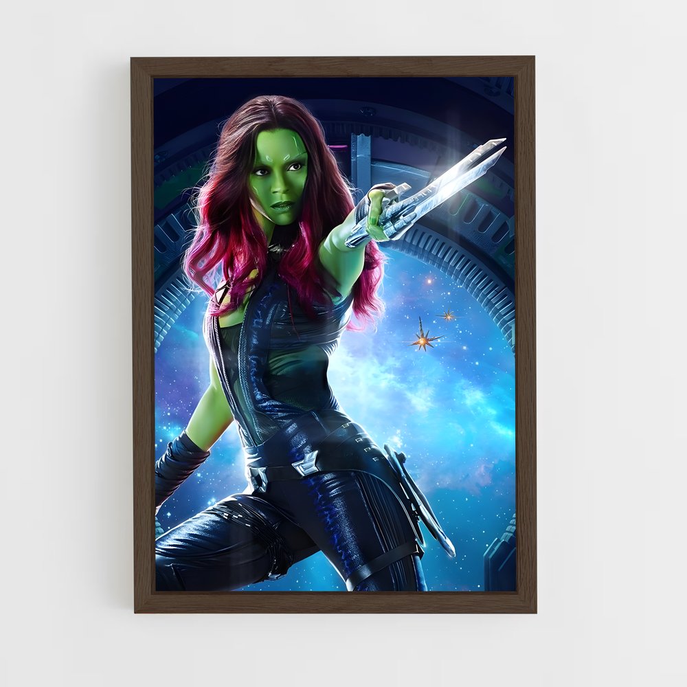 ap-gamora guardians-1 cadre Bois foncé