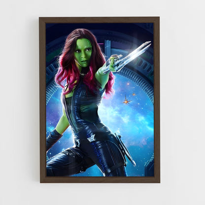 ap-gamora guardians-1 cadre Bois foncé