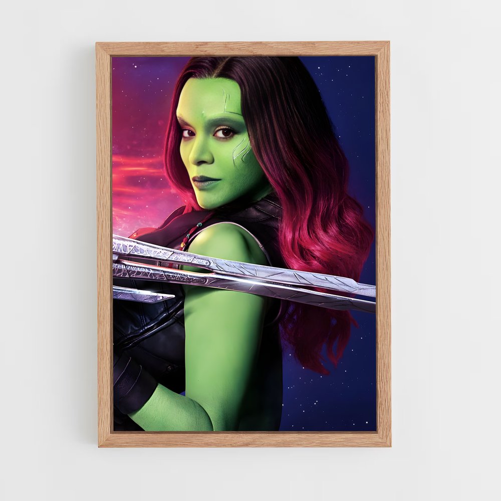 ap-gamora guardians-3 cadre Bois clair