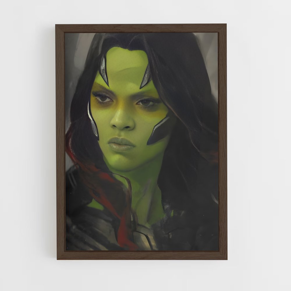 ap-gamora guardians-6 cadre Bois foncé