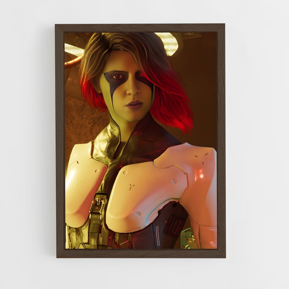 ap-gamora guardians-9 cadre Bois foncé