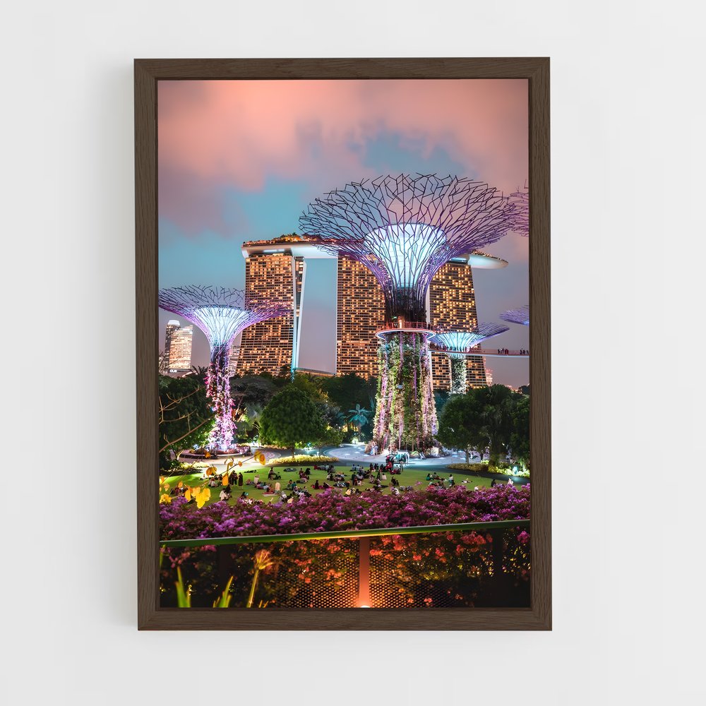 ap-gardens by the bay-7 cadre Bois foncé