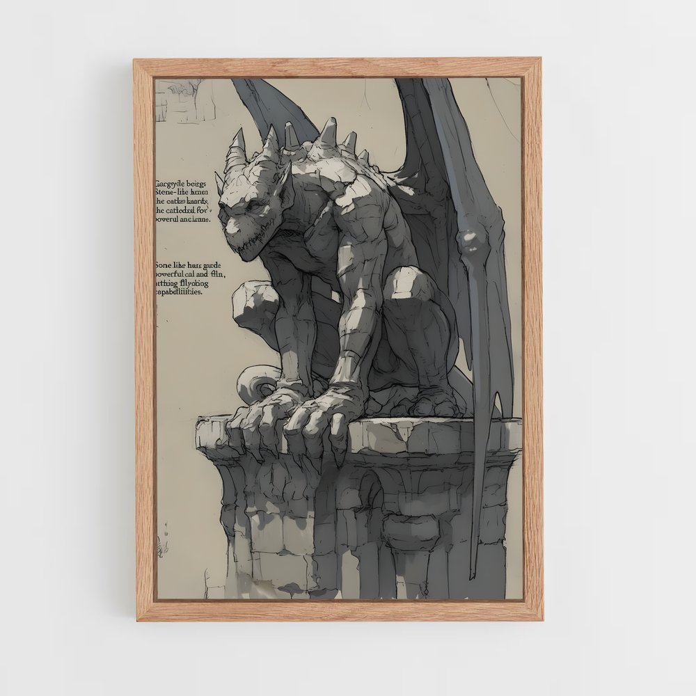 ap-gargoyles-1 cadre Bois clair