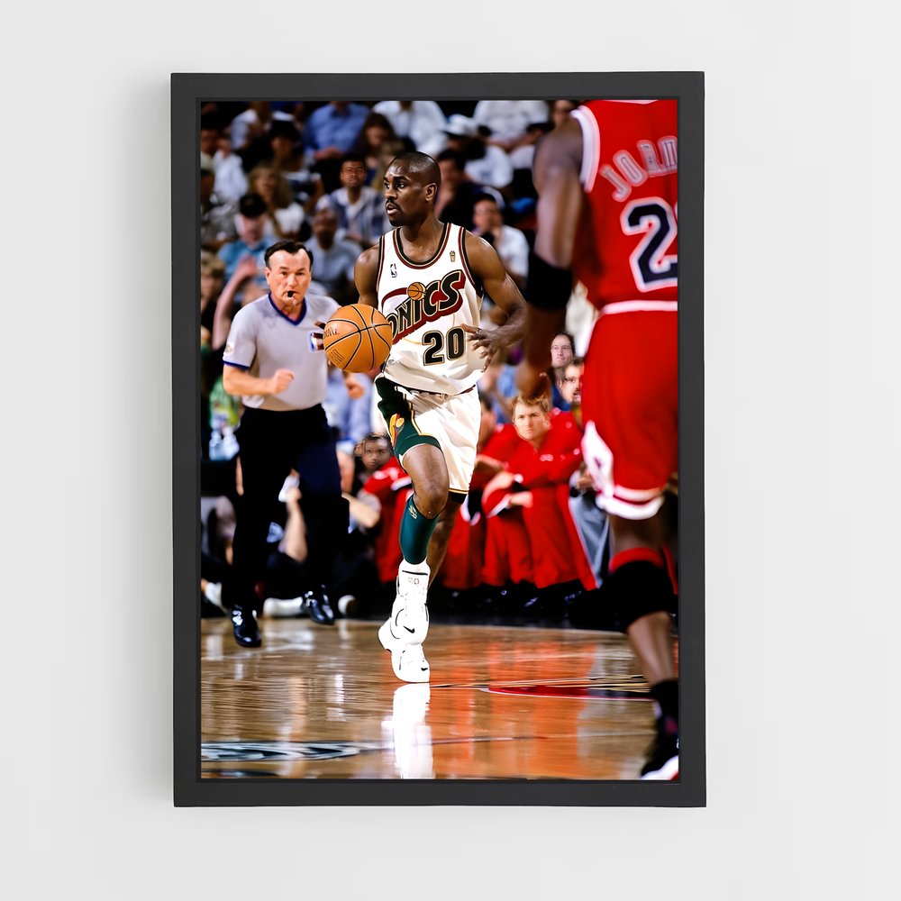 ap-gary payton-8 cadre Noir