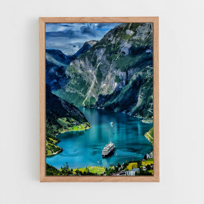 ap-geiranger fjord-1 cadre Bois clair
