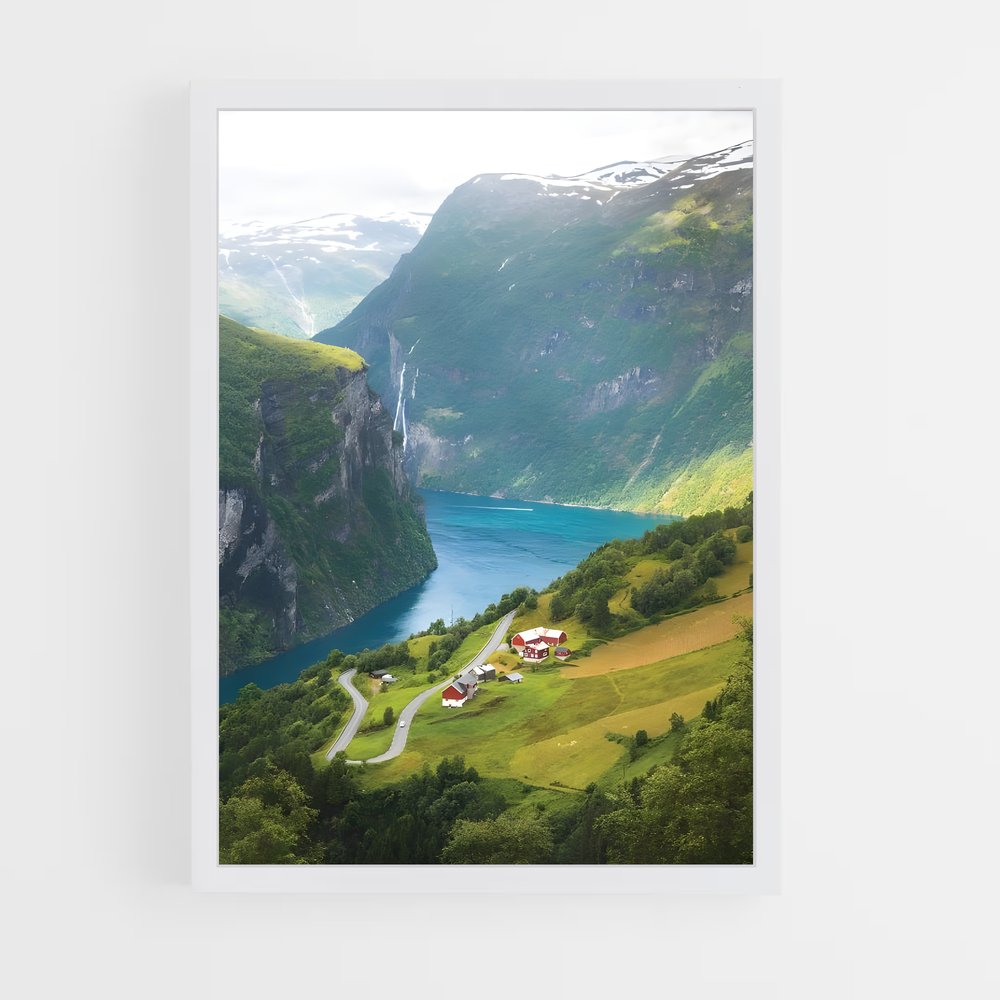 ap-geiranger fjord-3 cadre Blanc