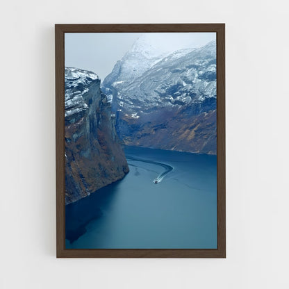 ap-geiranger fjord-7 cadre Bois foncé