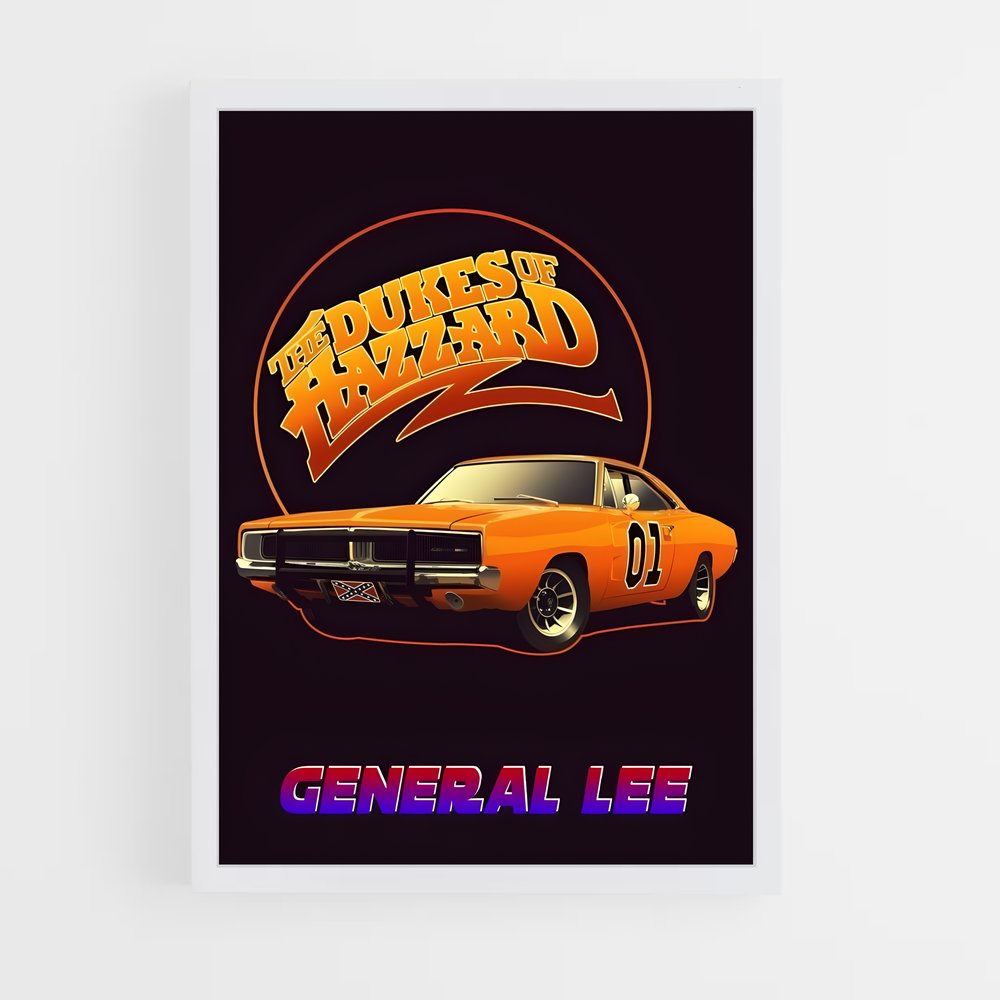ap-general lee dukes of hazzard-1 cadre Blanc