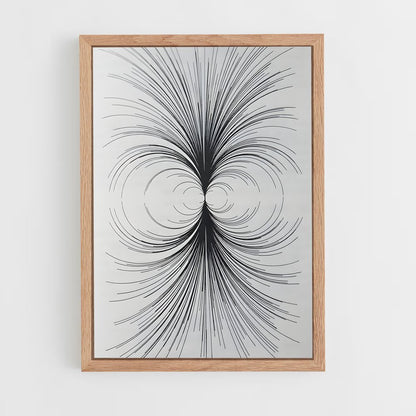 ap-generative art-3 cadre Bois clair
