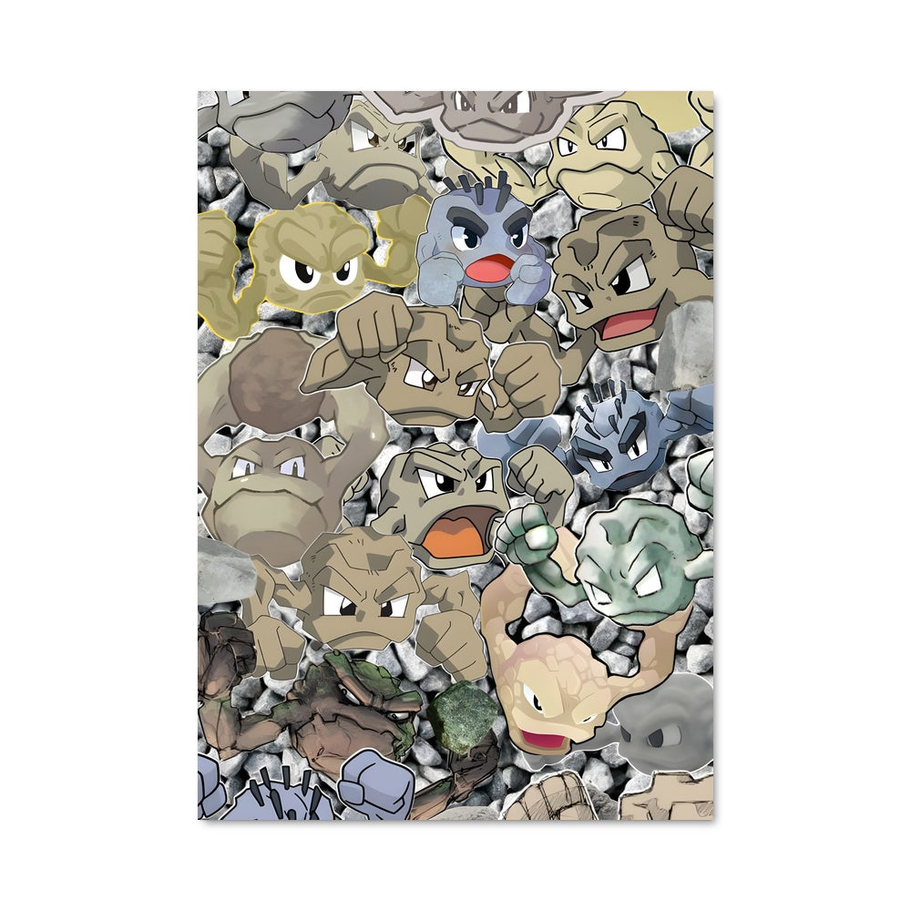 Poster Geodude en Action