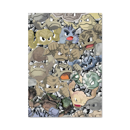 Poster Geodude en Action