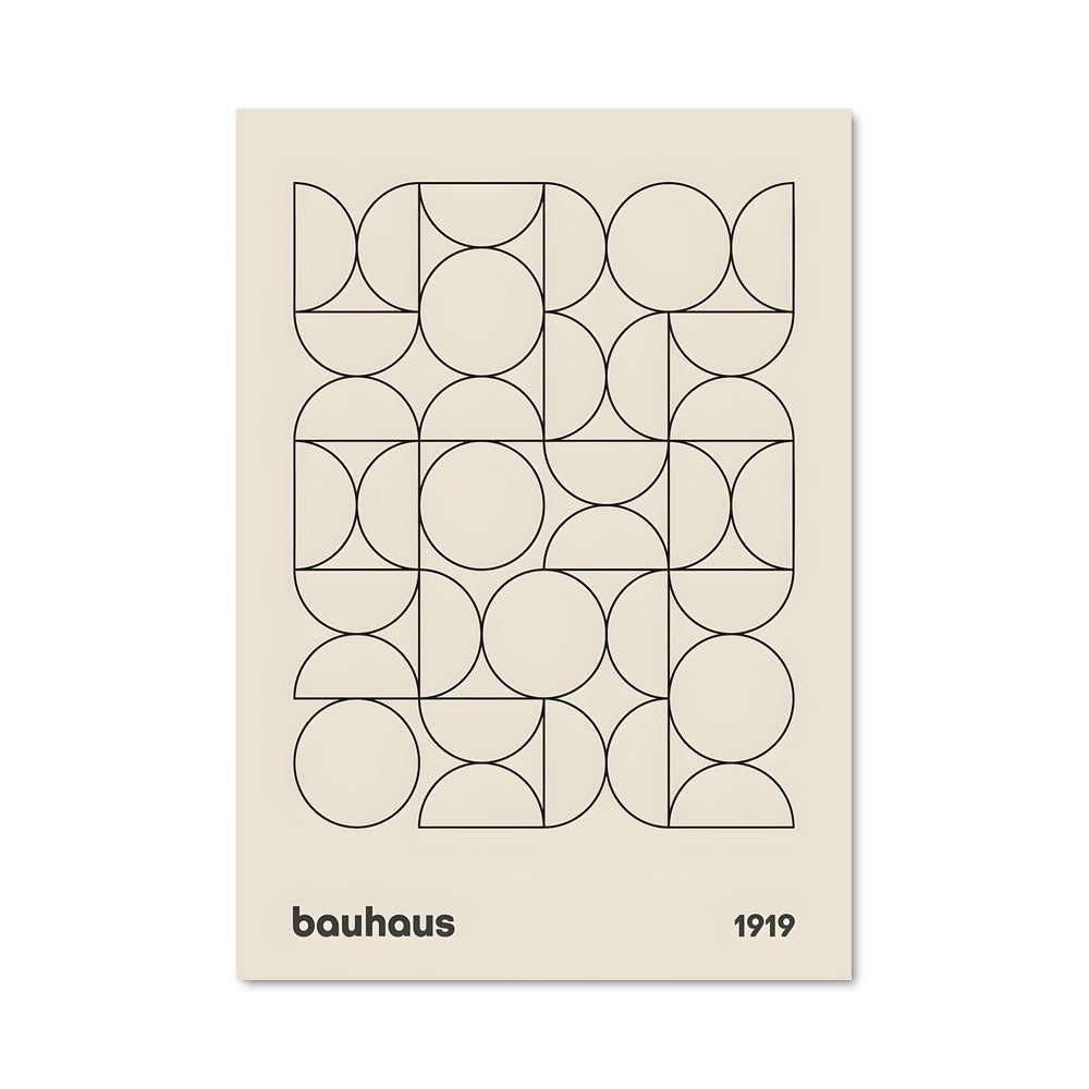 Poster Geometric Black & White