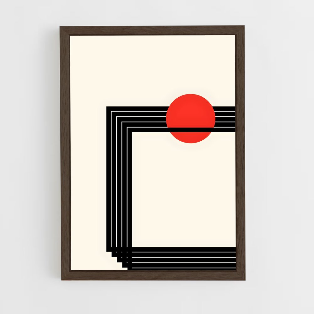 ap-geometric-10 cadre Bois foncé