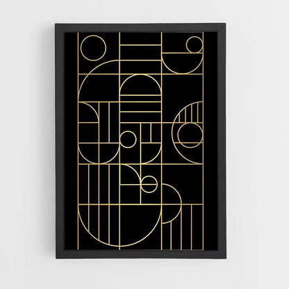 ap-geometric-5 cadre Noir