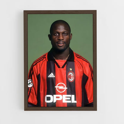 ap-george weah-4 cadre Bois foncé