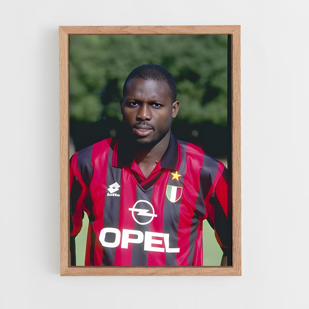 ap-george weah-8 cadre Bois clair