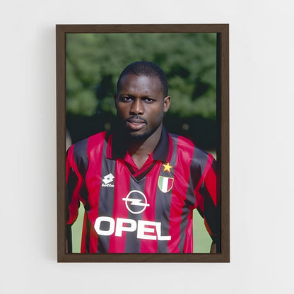 ap-george weah-8 cadre Bois foncé