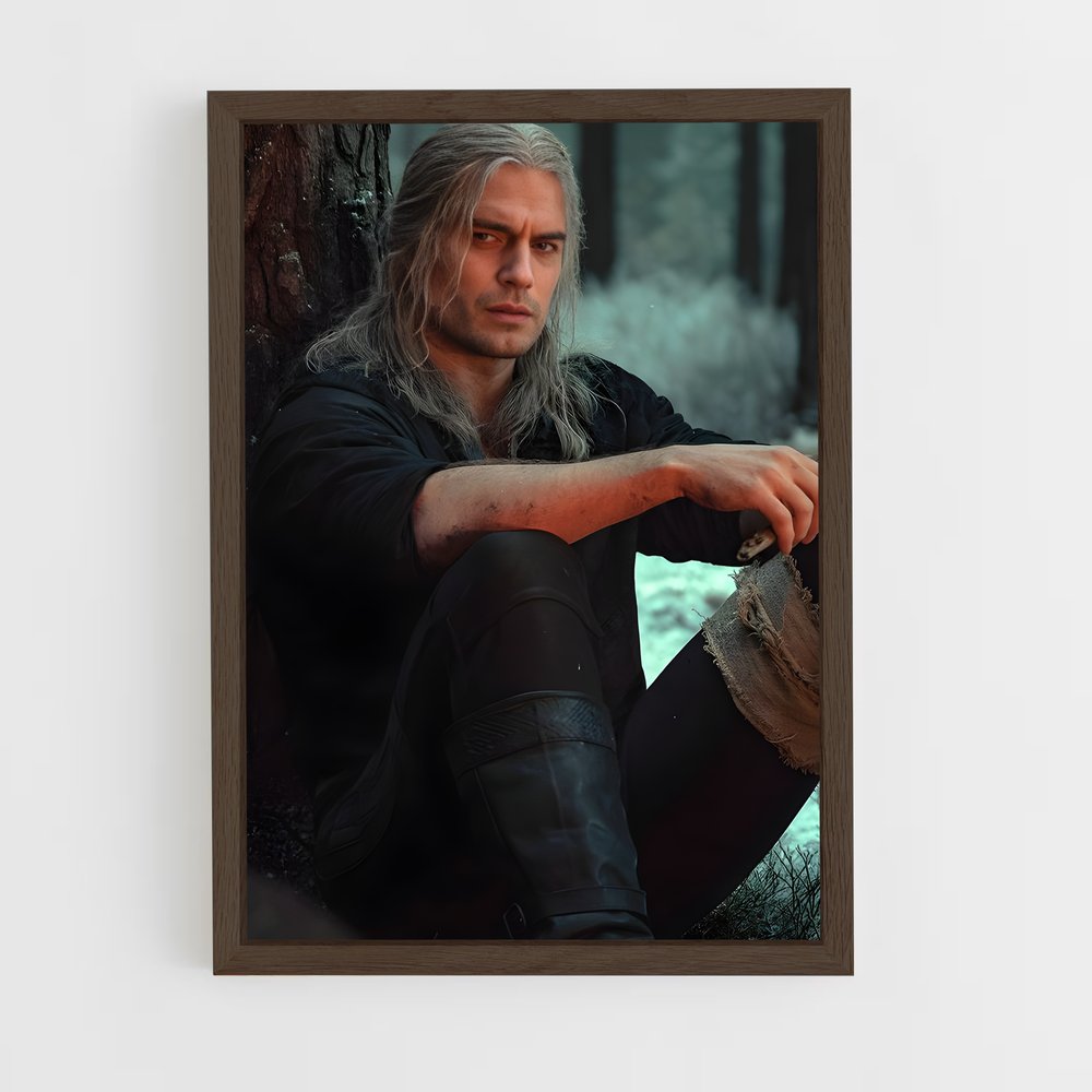 ap-geralt of rivia-9 cadre Bois foncé